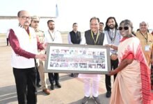 राष्ट्रपति श्रीमती द्रौपदी मुर्मु छत्तीसगढ़ प्रवास के पश्चात रायपुर से हुईं रवाना