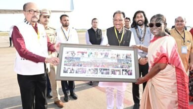 राष्ट्रपति श्रीमती द्रौपदी मुर्मु छत्तीसगढ़ प्रवास के पश्चात रायपुर से हुईं रवाना