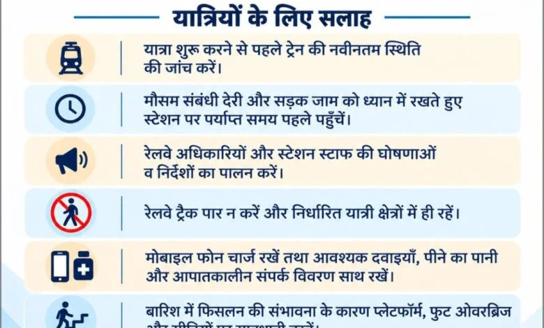 चक्रवात ‘अर्नब’ के प्रभाव से छत्तीसगढ़ में भारी बारिश एवं तेज हवाओं की संभावना, रेलवे ने यात्रियों के लिए जारी की एडवाइजरी