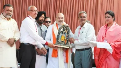 शाह ने पंजाब में विजयदशमी उत्सव में चिट्टे के प्रतीकात्मक रावण का किया दहन